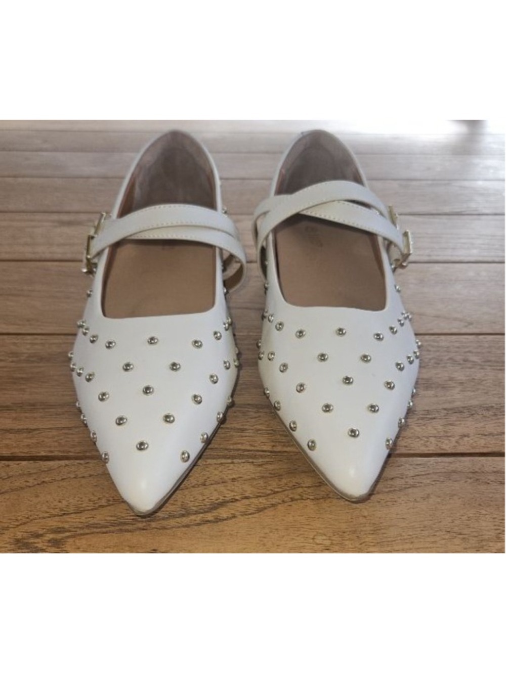Bared Footwear Pipilo Size 40 Studded Maryjane Flat - Picture 3 of 7